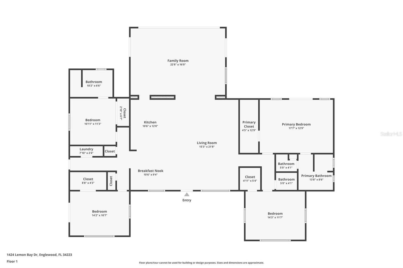 1424 LEMON BAY DR, ENGLEWOOD, FL, 34223