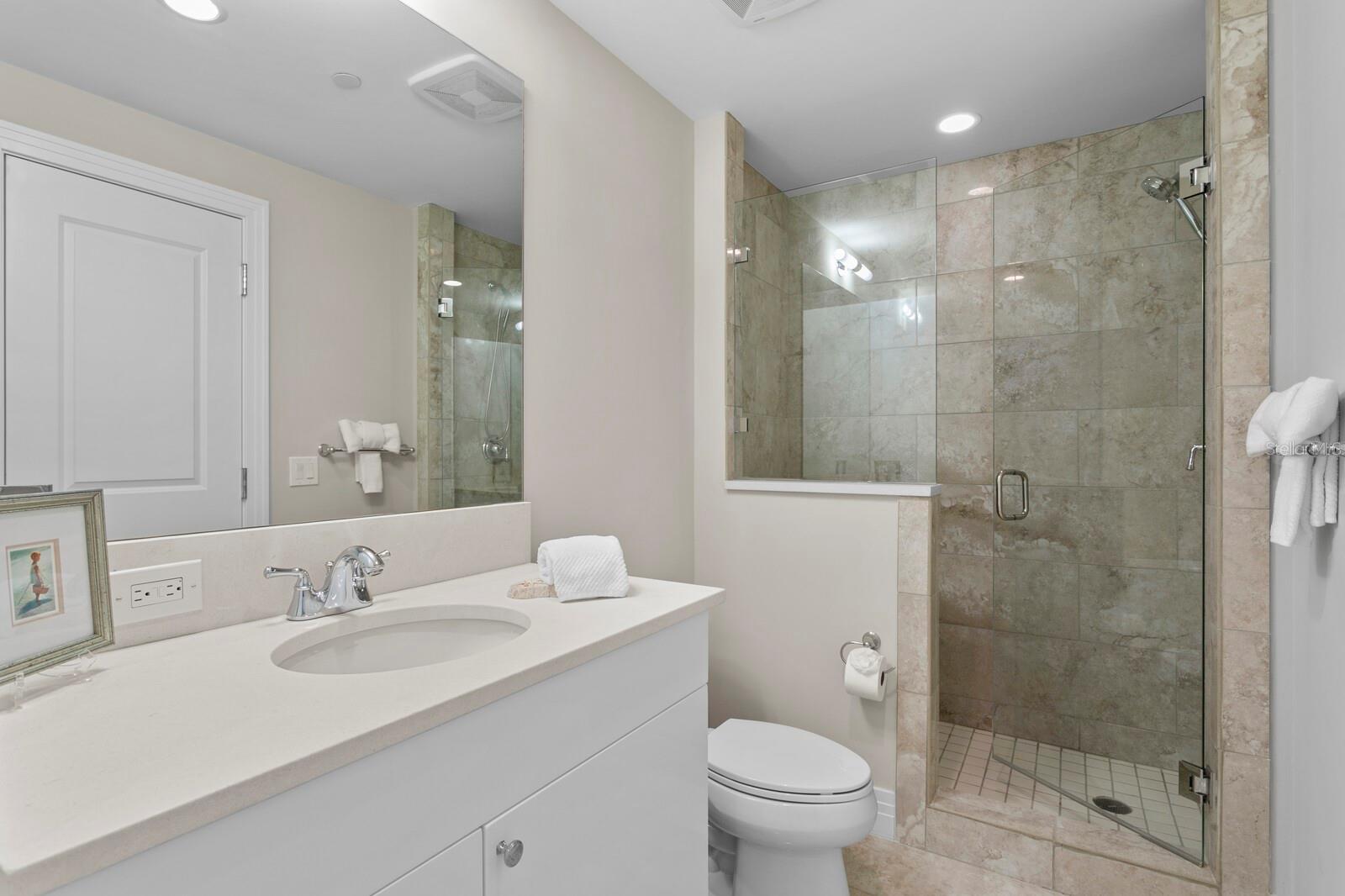 Jack & Jill Style Bathroom - Opens from Guest Bedroom and Hallway