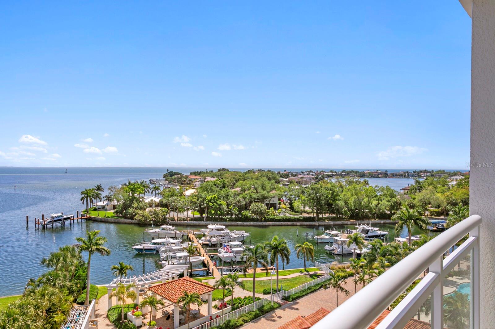Luxury lifestyle living at Water Club Snell Isle with open water views of Tampa Bay.