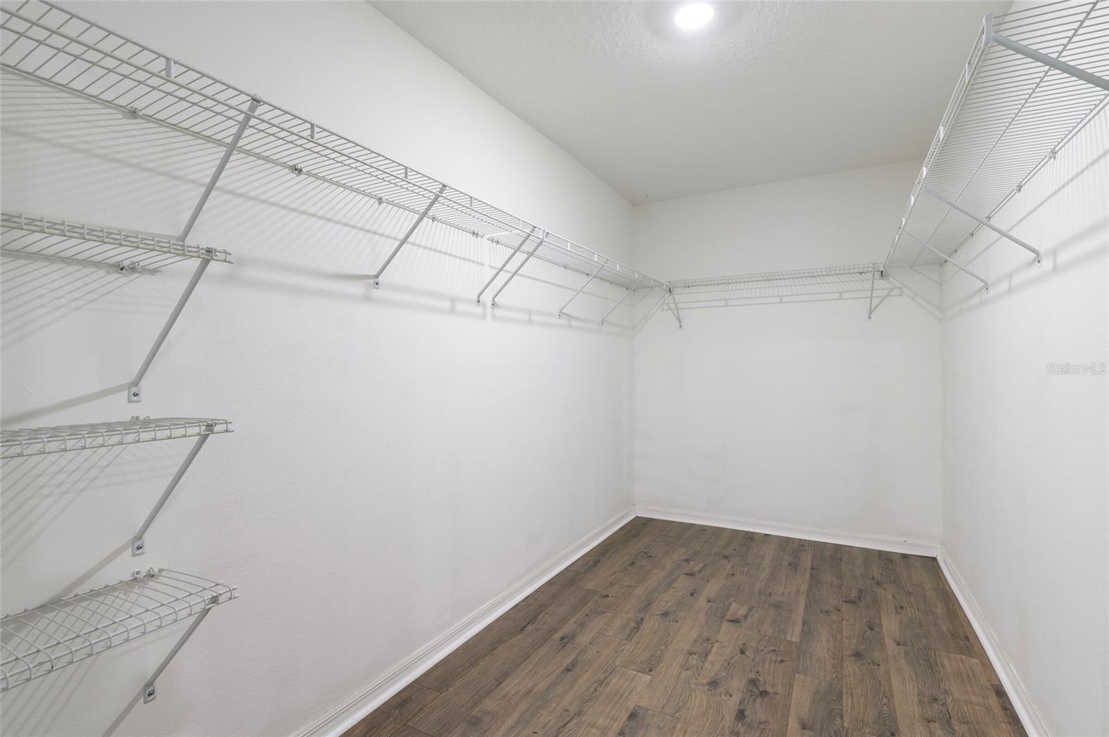 Primary walk in closet