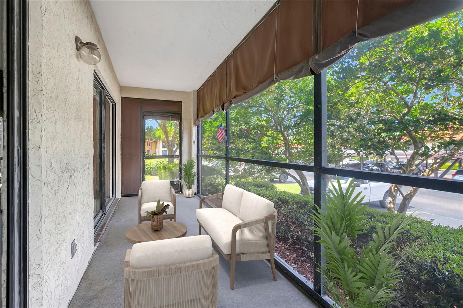 Virtually staged Lanai