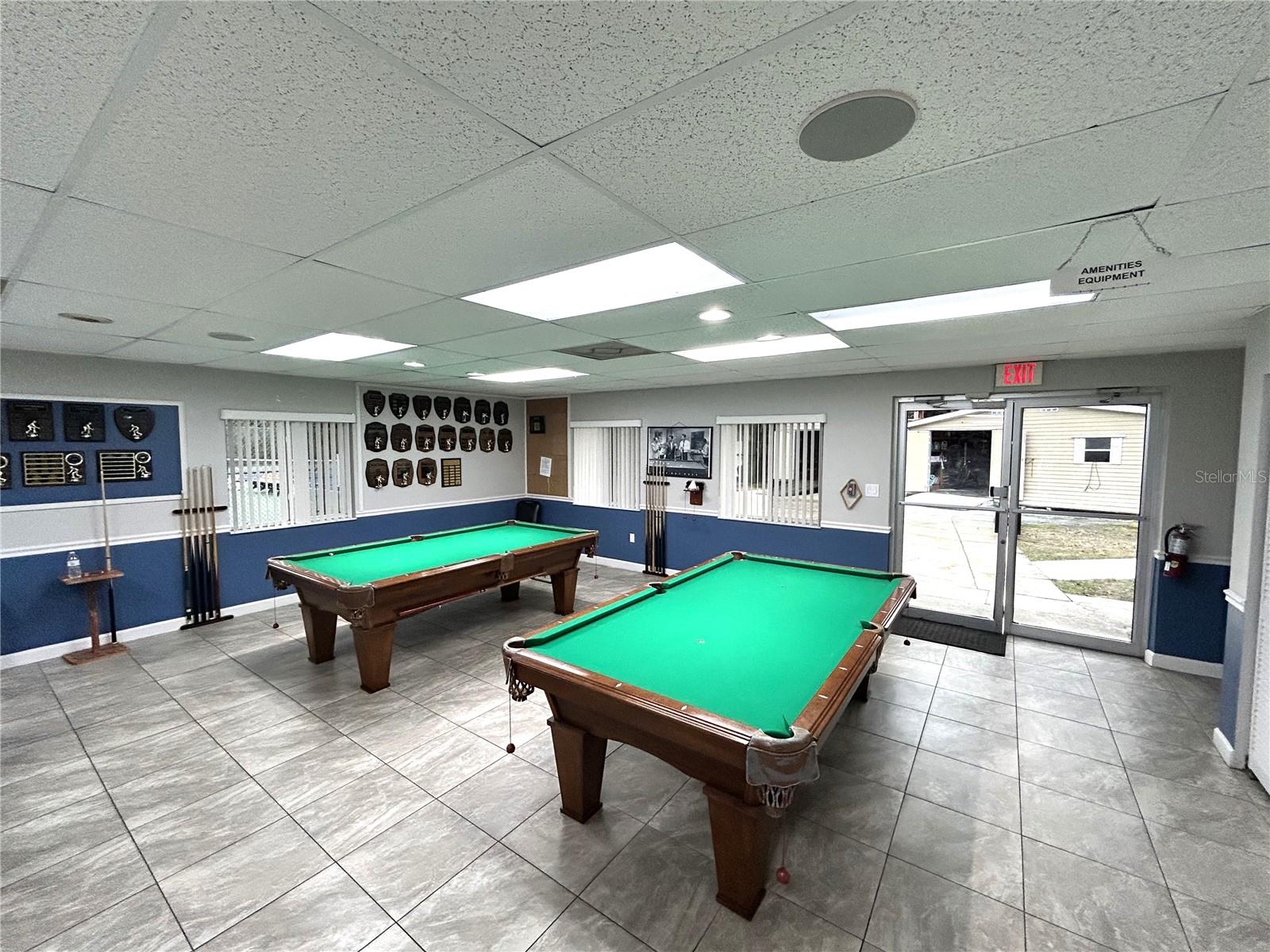 Pool tables and Dart boards