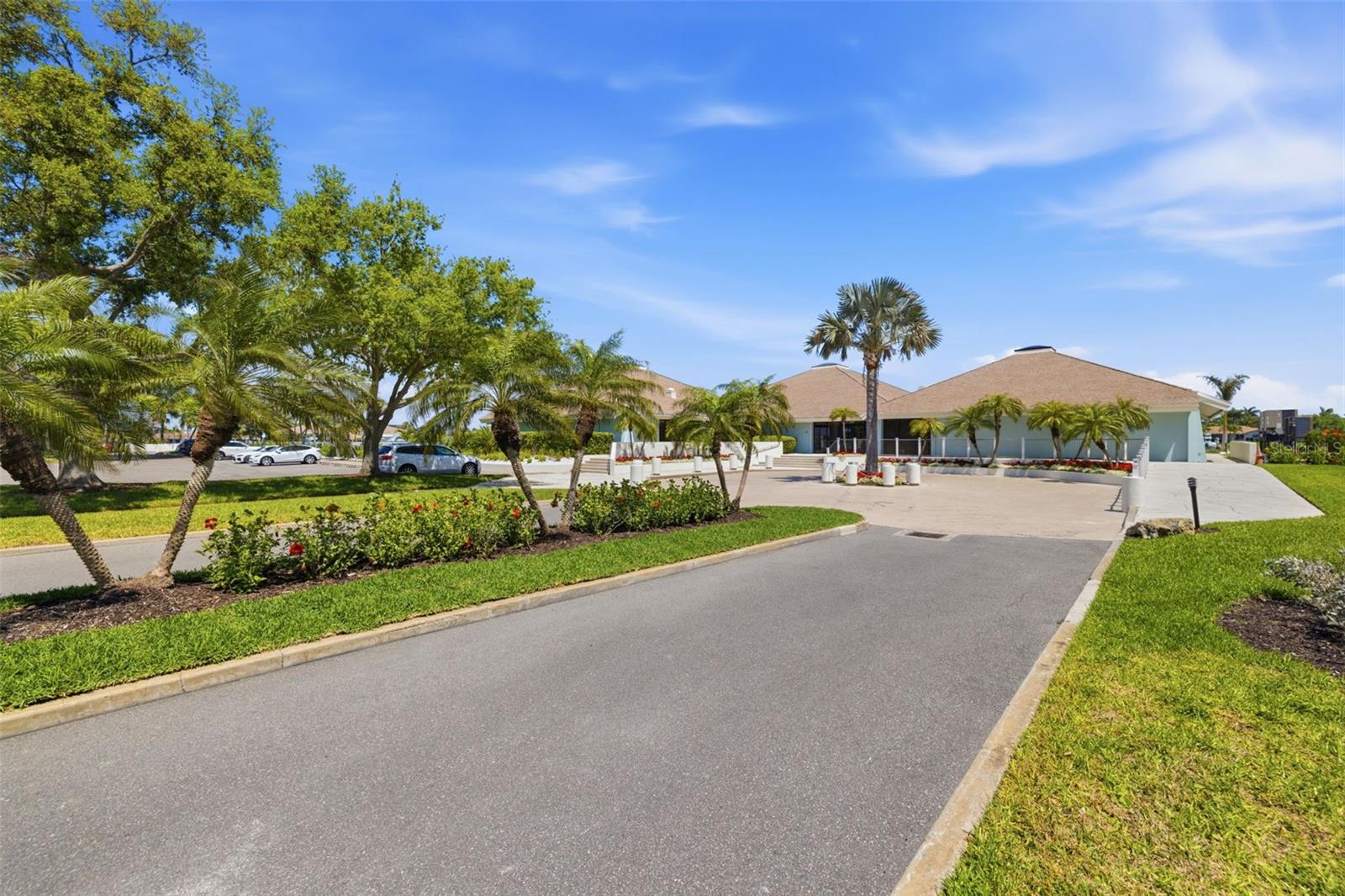exterior clubhouse entry way