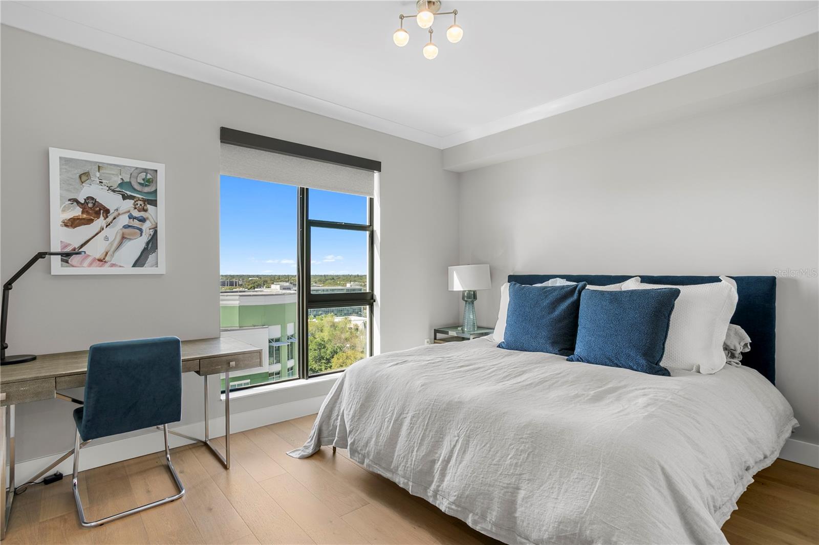 Guest bedroom with beautiful views of Tampa Bay