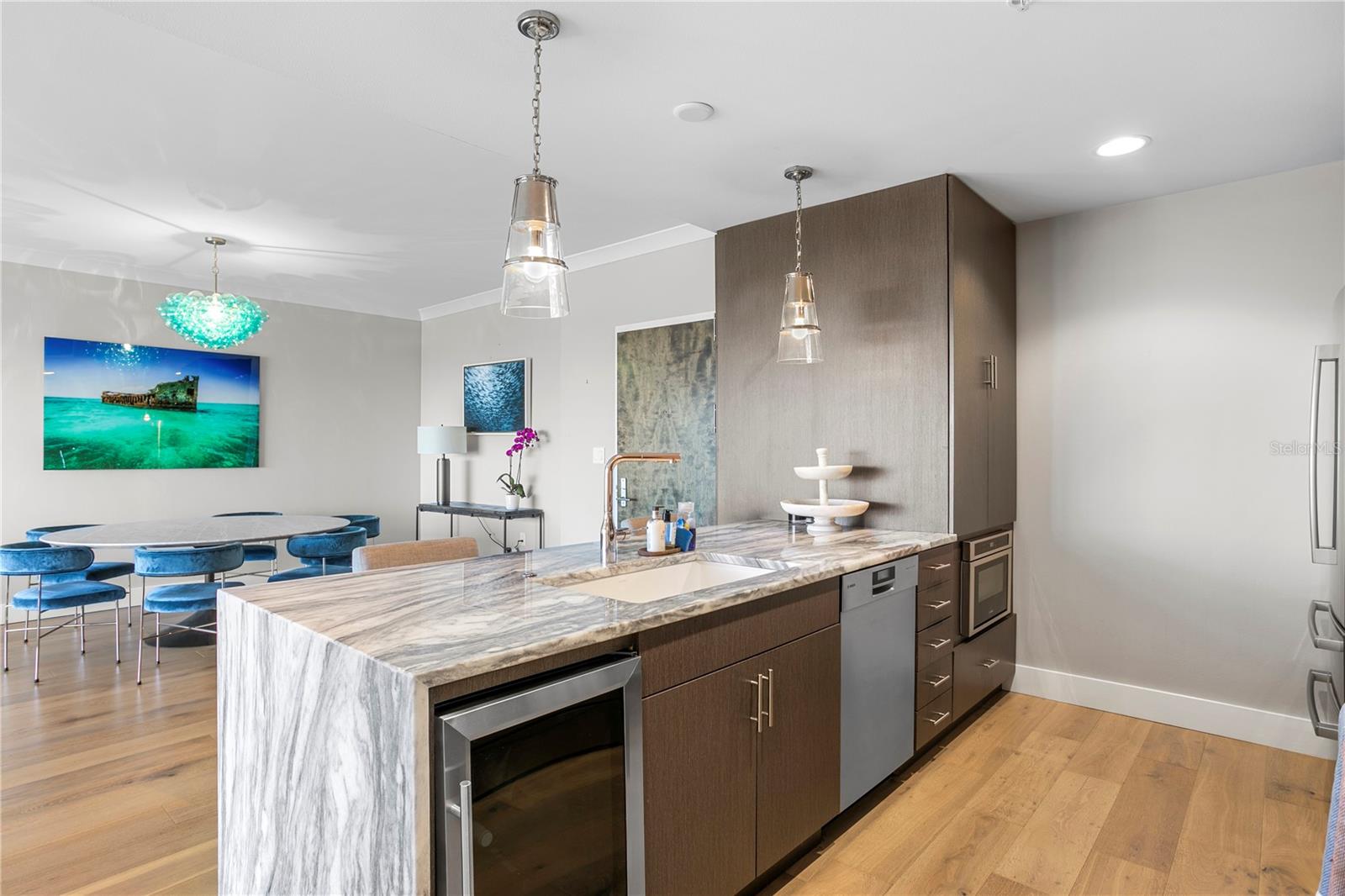 Wine cooler in Kitchen.