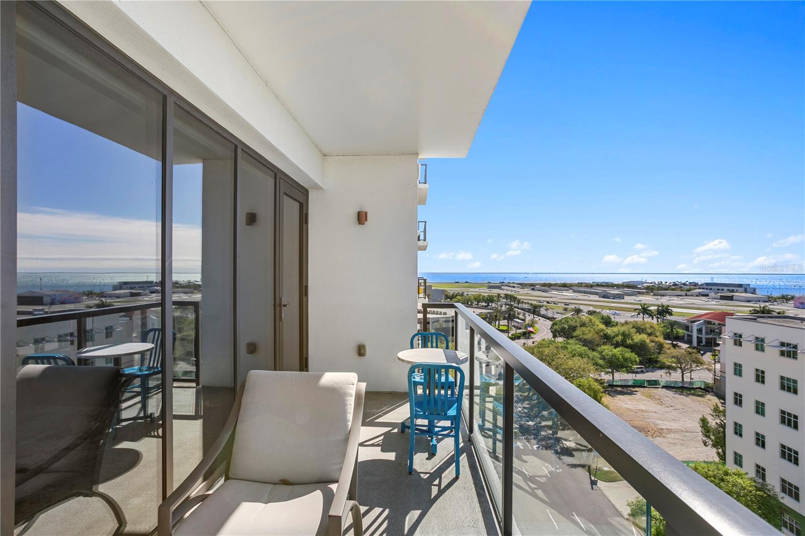 Cozy patio with fantastic view of Tampa Bay