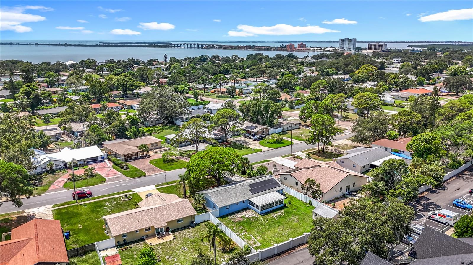 Large fenced in back yard