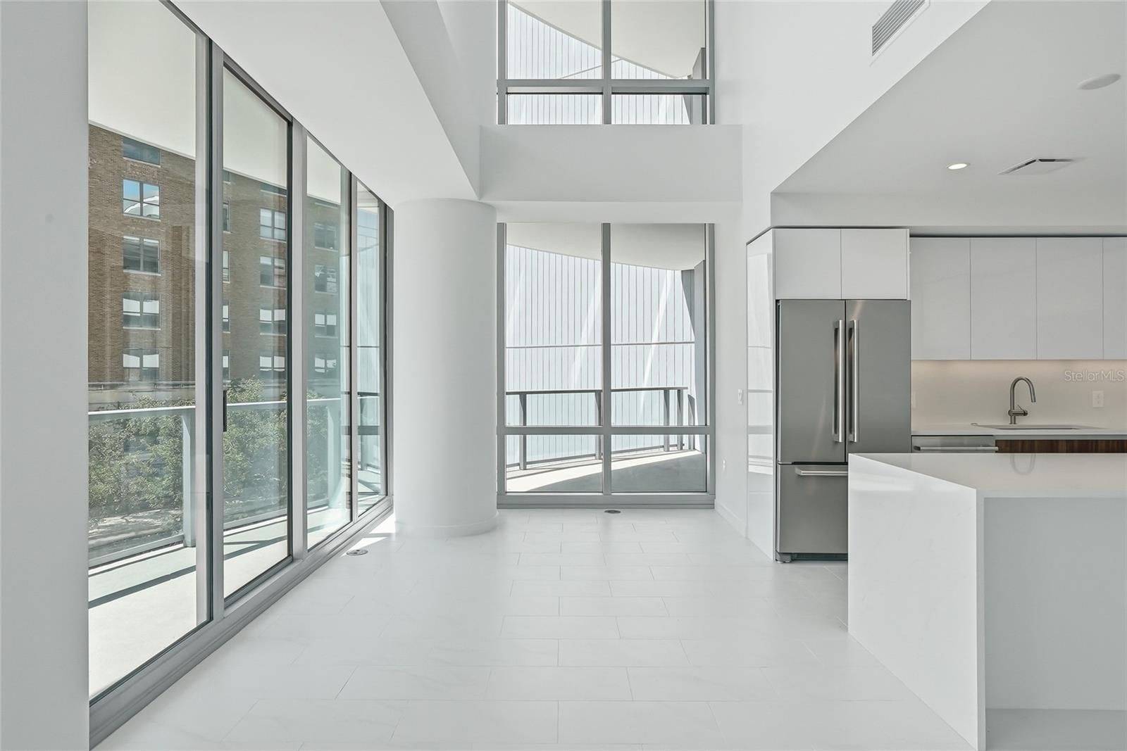 Expansive Windows and Terrace Door