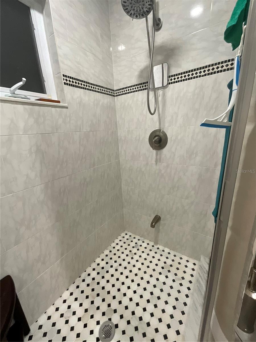 Large walk in shower