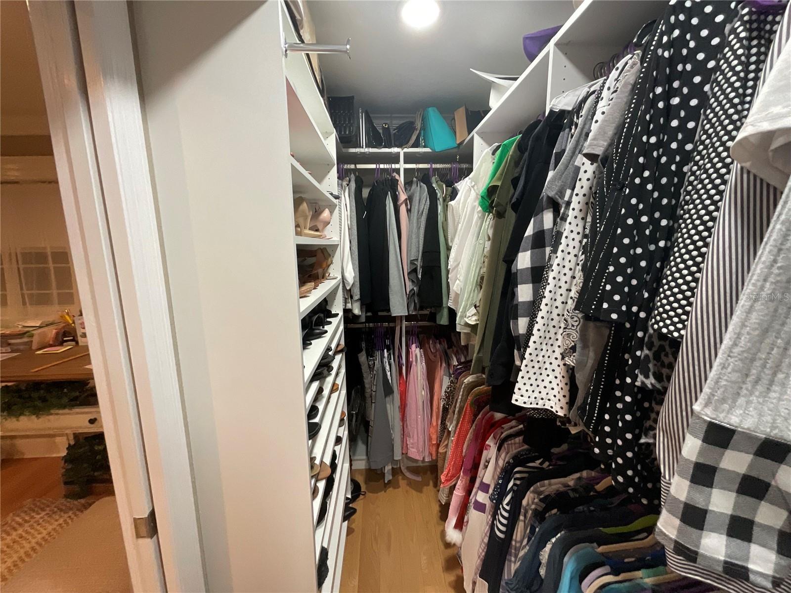 Very large walk in closet