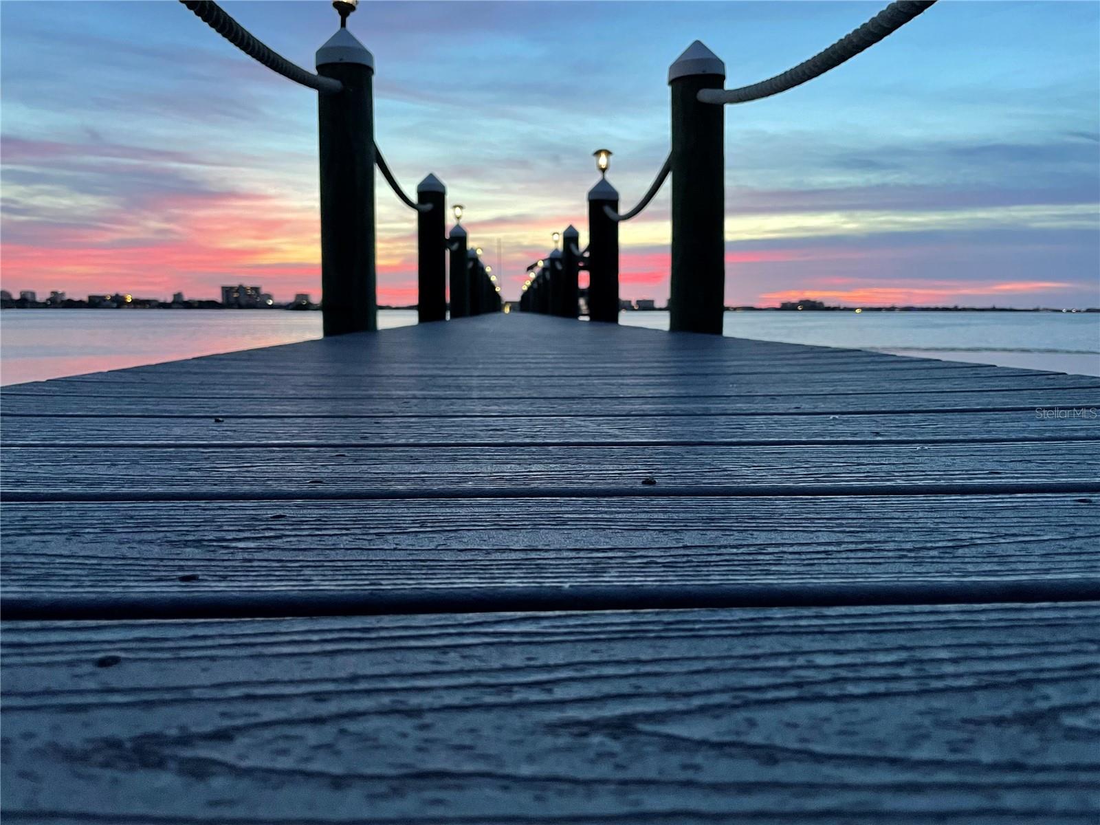 See I told you the sunset are amazing from your dock