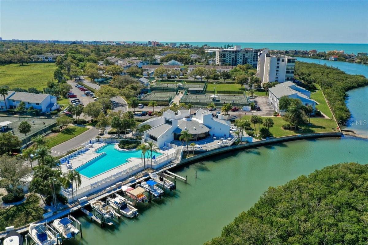 ... SHIPWATCH VIEW SOUTH..... Among the many Amenities at Shipwatch are 2  Pools,  A Workout Gym, 11 Har Tru Tennis Crts and 2 hard Courts for Pickle ball. There is also a Tennis Pro Shop - Viewing Stands-  2 Clubhouses W Restaurant Facilities and a 32- Slip Boat Marina .  The grounds are Professionally Landscaped and maintained, including the  Meandering Fresh Water Artesian Springs and Ponds Thru Out the 56 Acres.