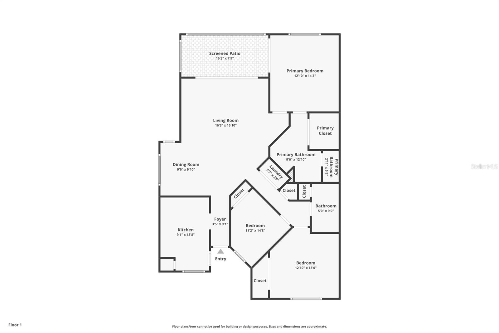 ...Floorplans - 3 Bedrooms - Two Bathrooms - 1430 Sq Ft. Plus a Glass Enclosed 16.3 X 7.9 Patio / Lania.