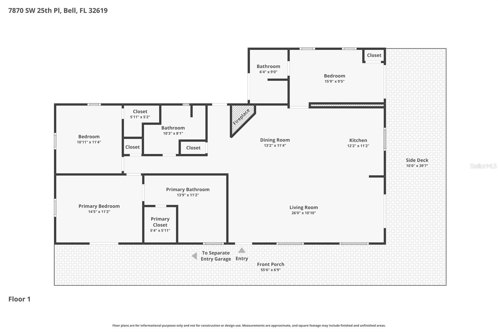 7870 SW 25TH PL, BELL, FL, 32619