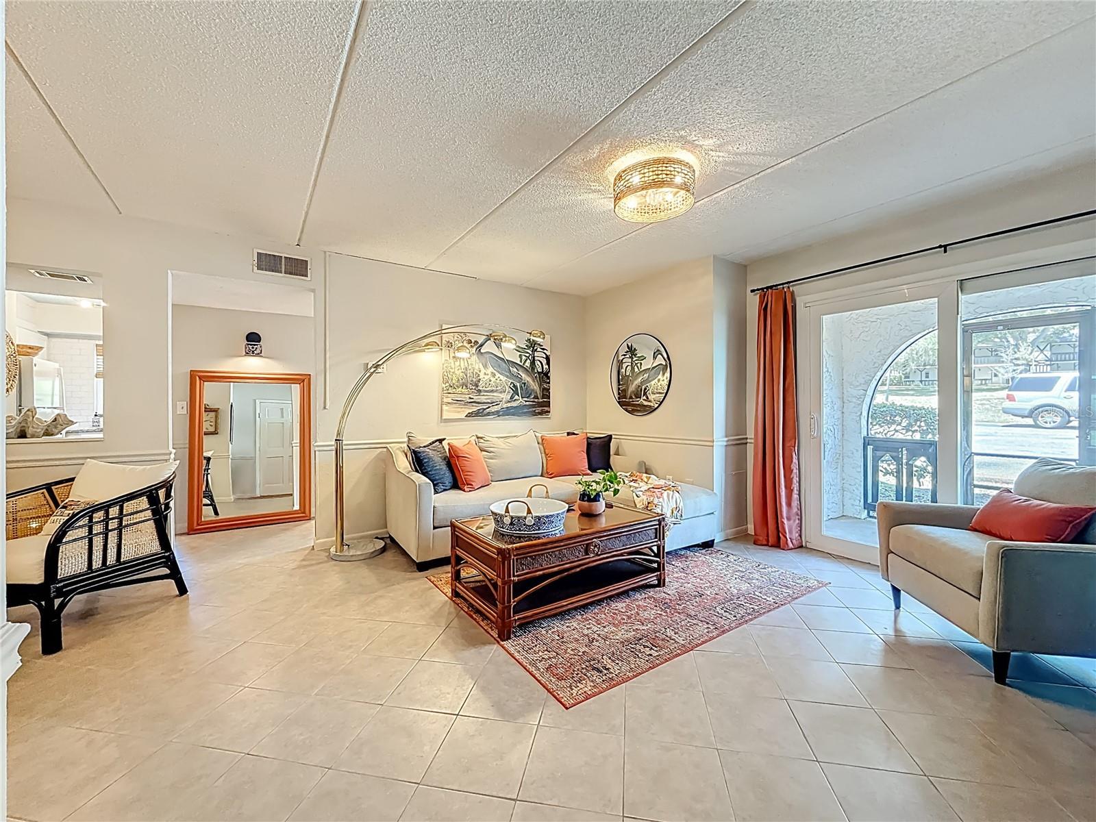 Living room looking from front front door