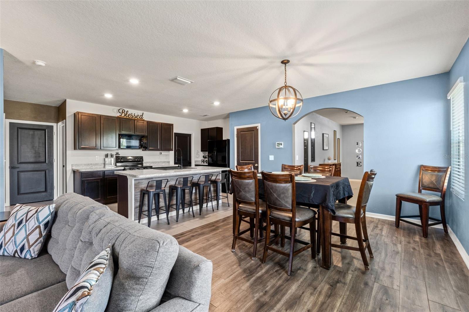 View to Dining from Living Room