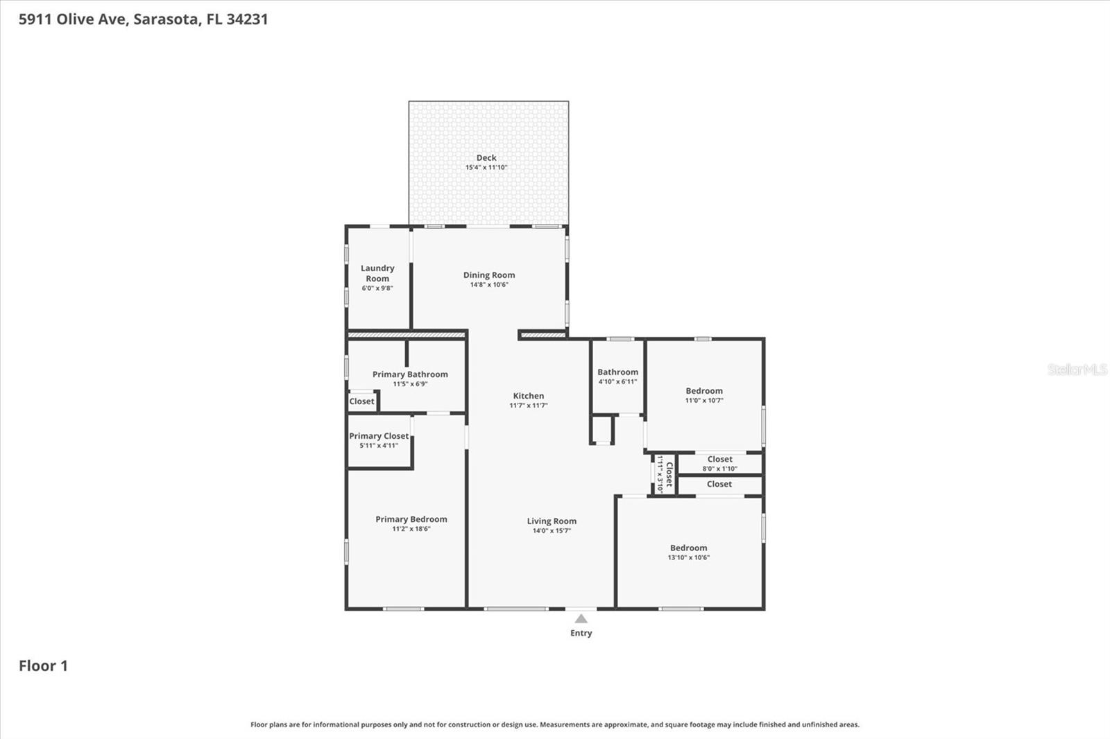 5911 OLIVE AVE, SARASOTA, FL, 34231