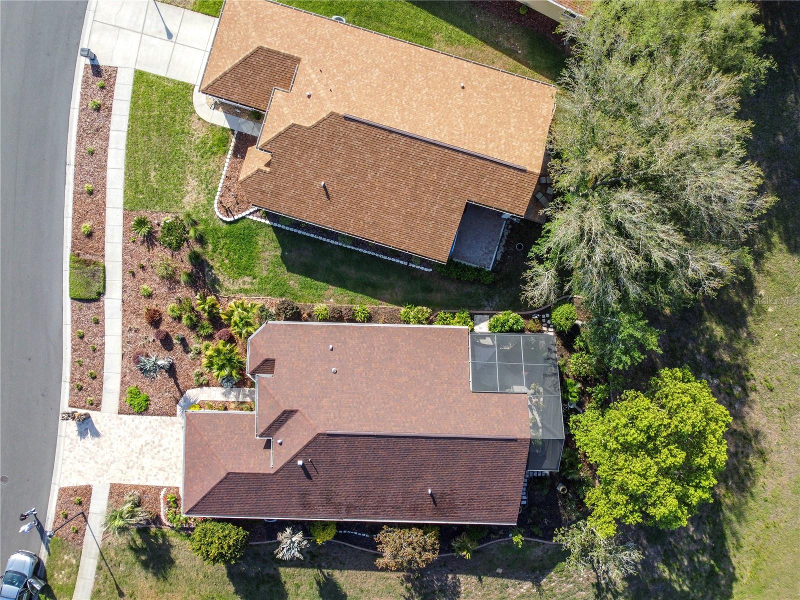aerial of home