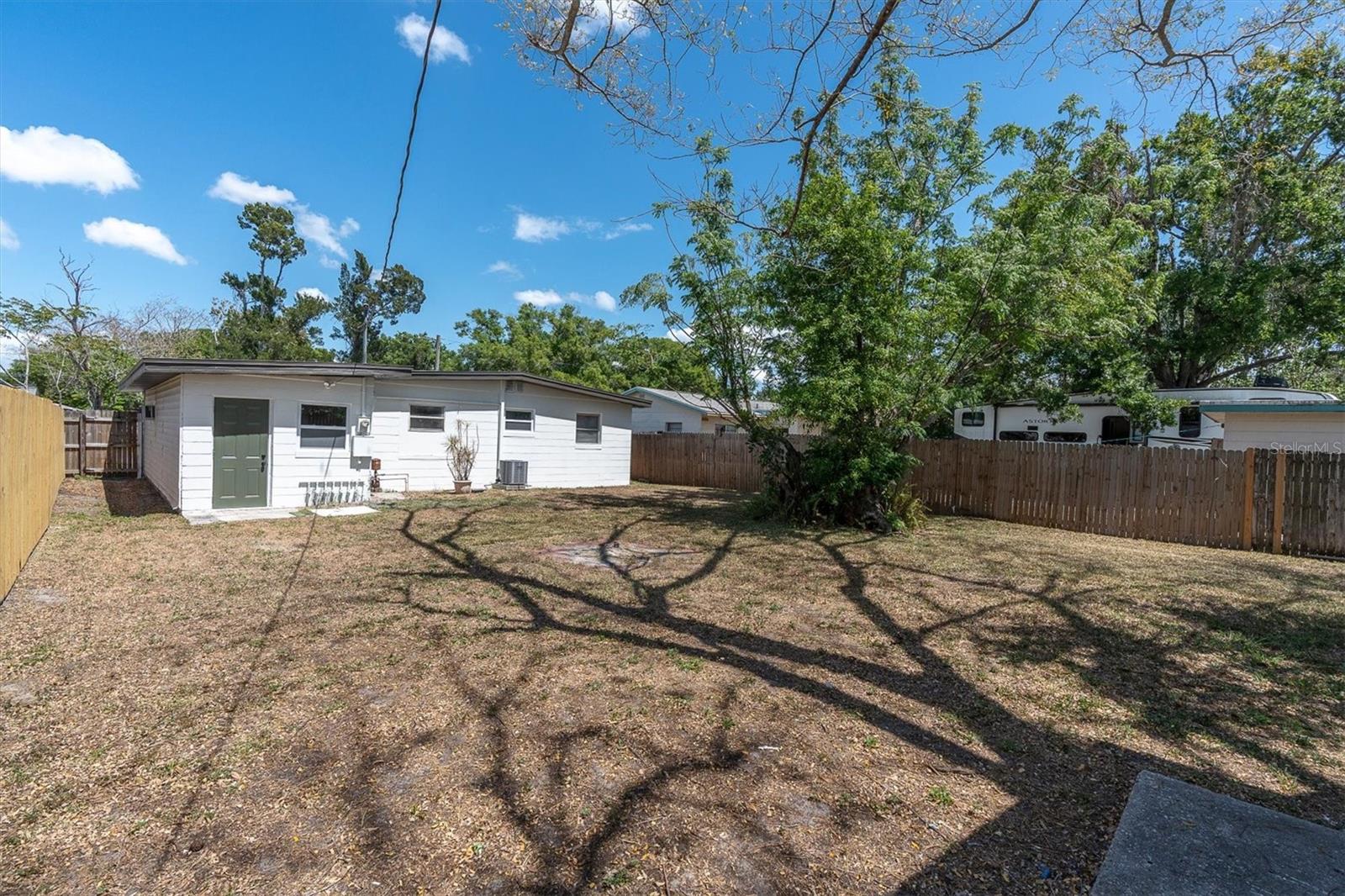 Big fenced backyard!