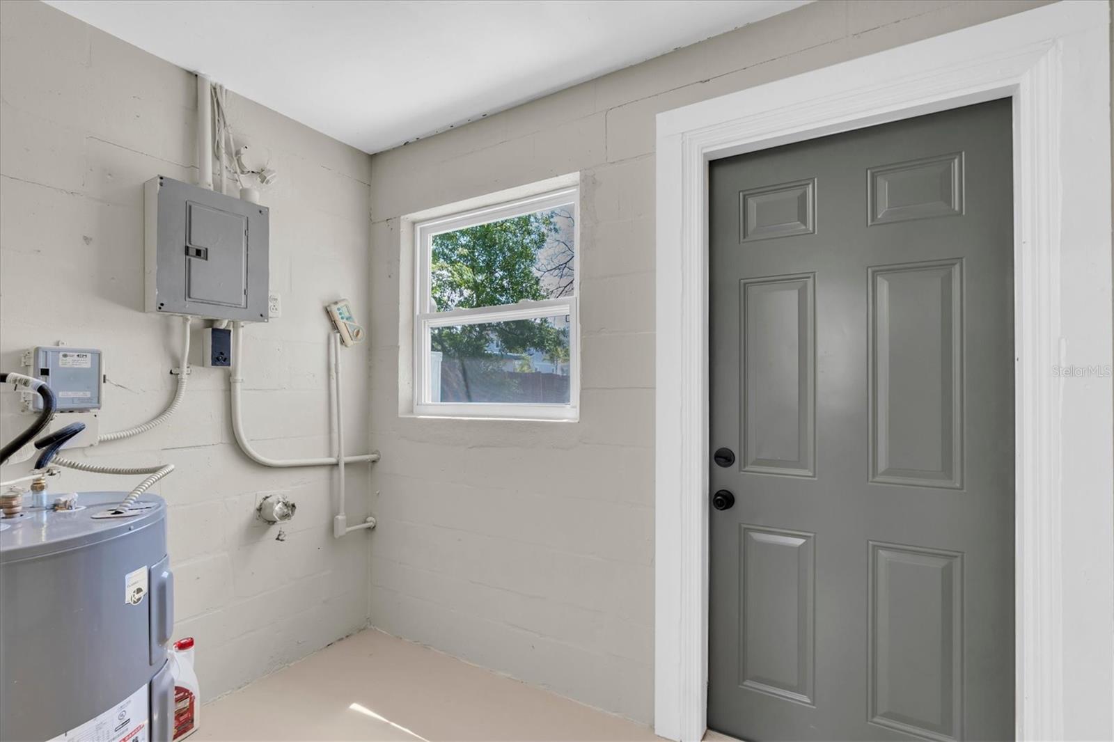 Laundry room & exit to the backyard