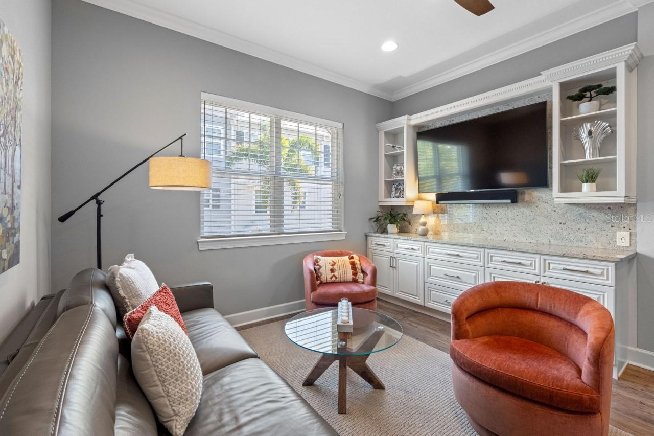 Bonus Room with  Custom Built-In