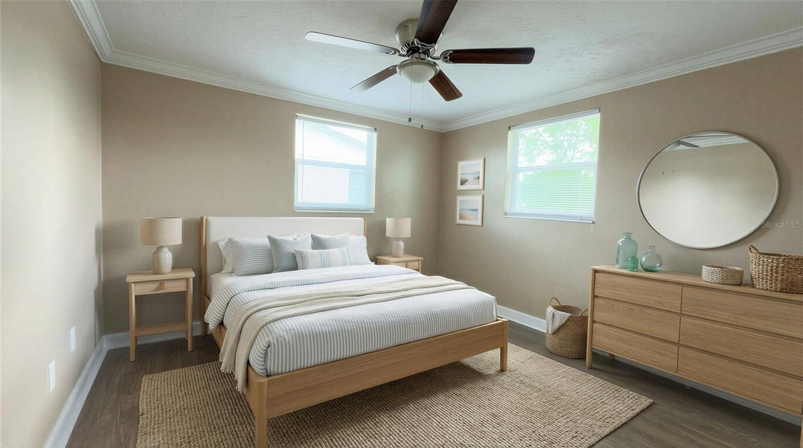 Beautifully updated interior with neutral tones ready for your personal touch.