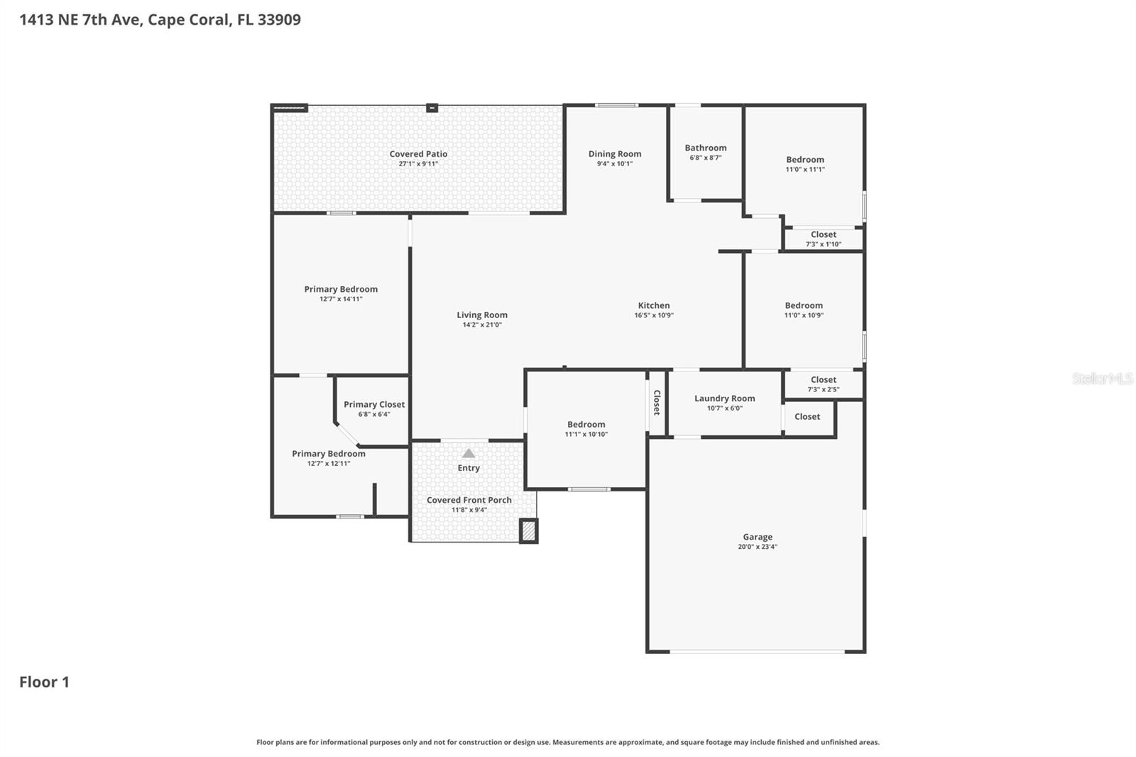 1413 NE 7TH AVE, CAPE CORAL, FL, 33909