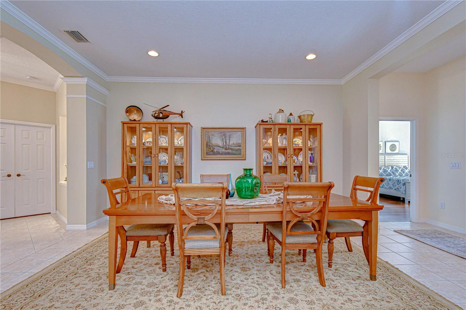 Large dining room for all your entertaining needs.