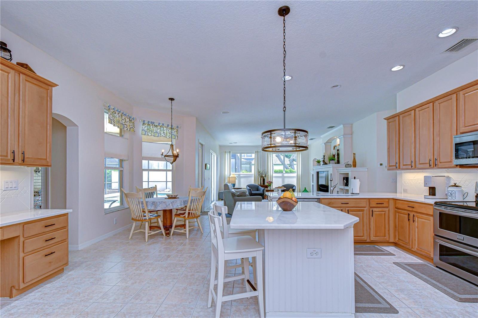 Bright kitchen at the heart of the home.