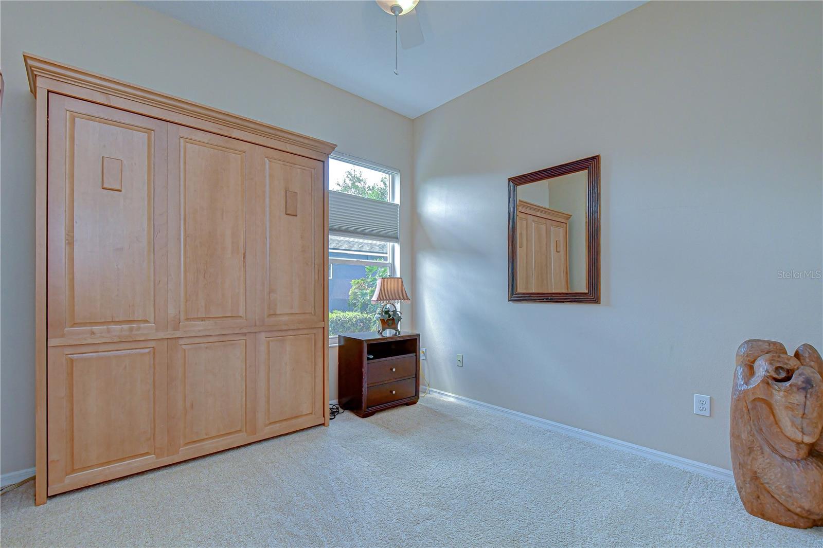 Generous closet space for storage.