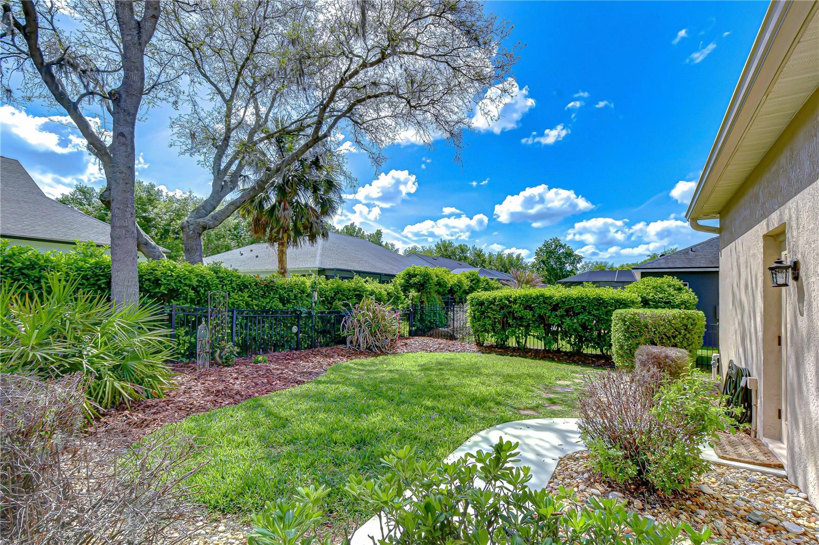 Private backyard setting for enjoyment.