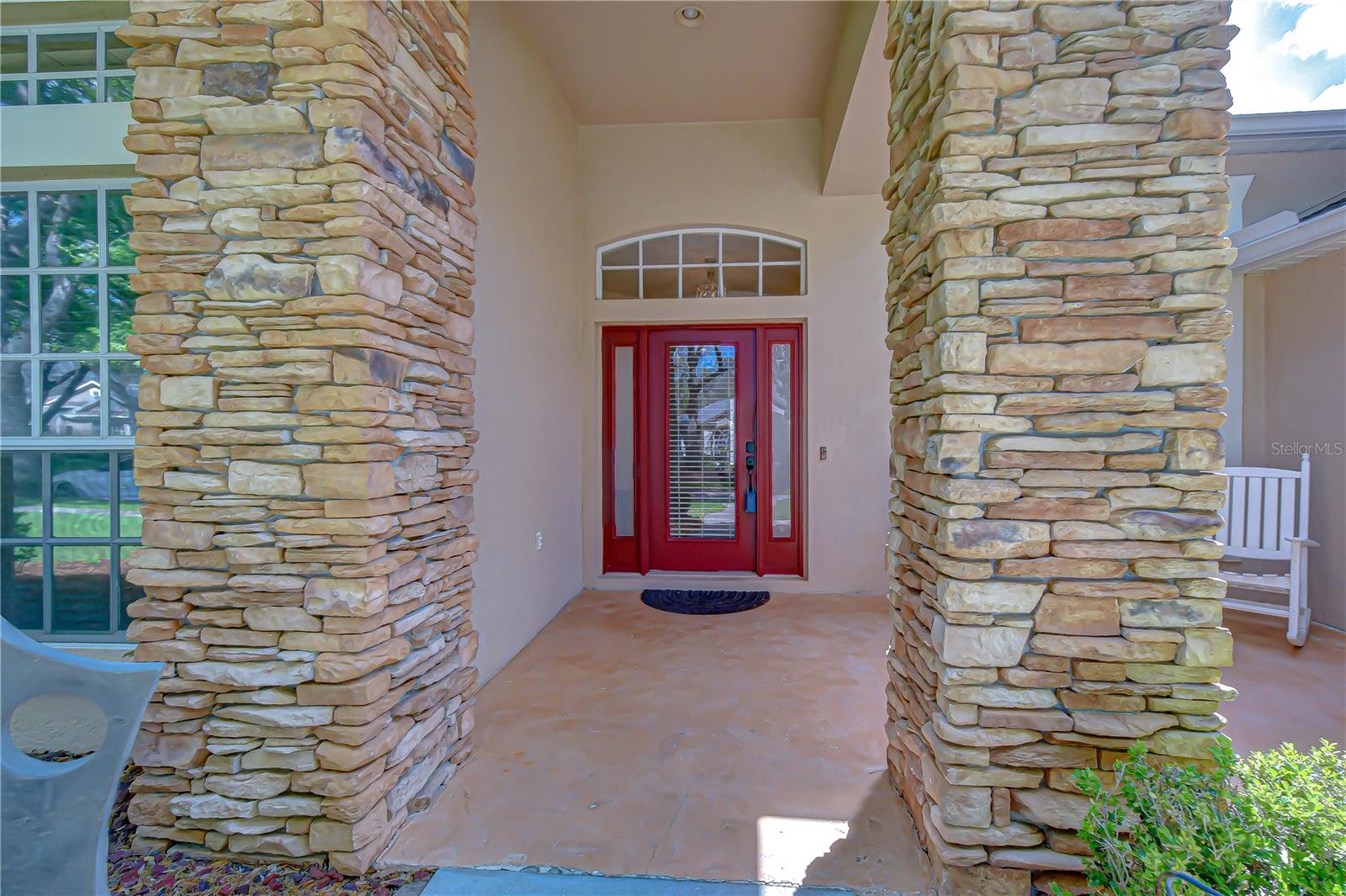 Welcoming approach leading to the front entrance.