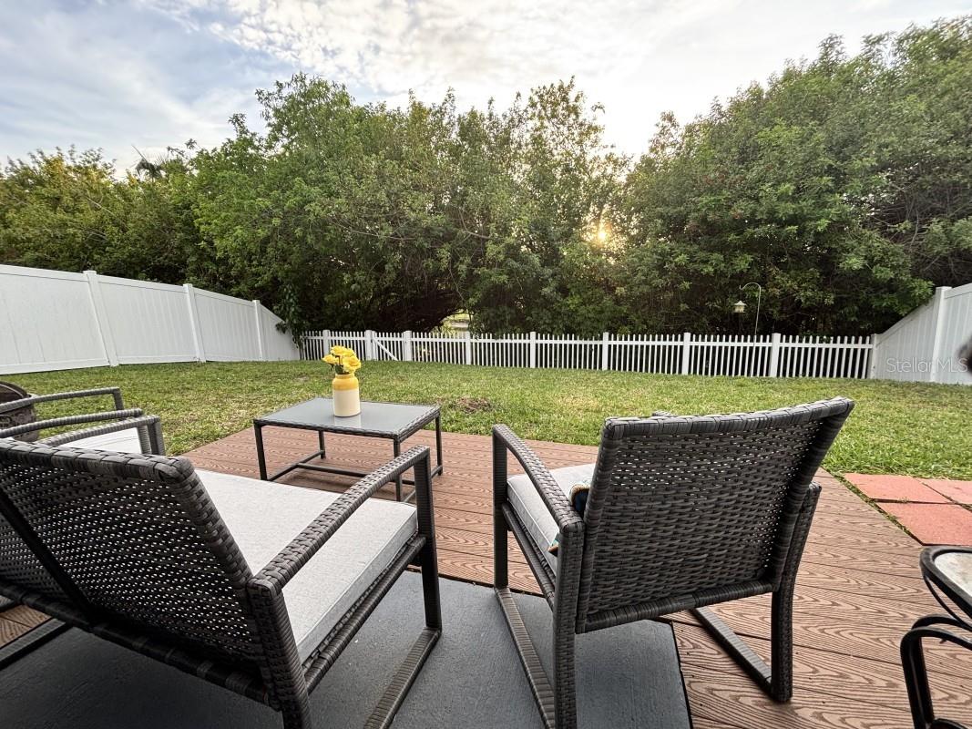Backyard Deck &amp; Nature Preserve