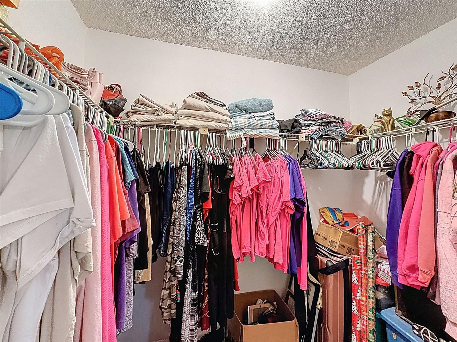 Master bedroom suite with en-suite bathroom AND large walk-in closet.