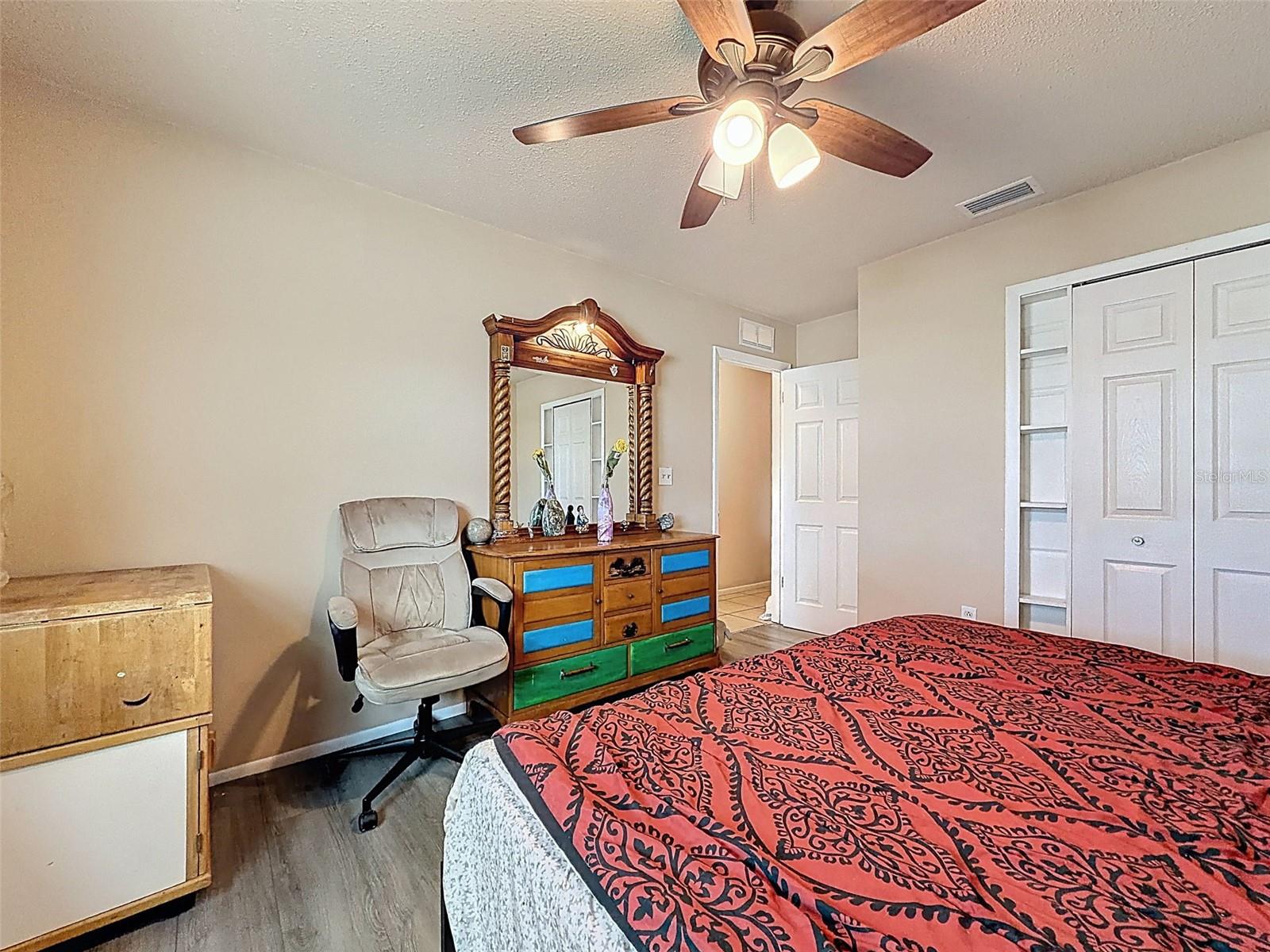 1 of 3 total bedrooms.