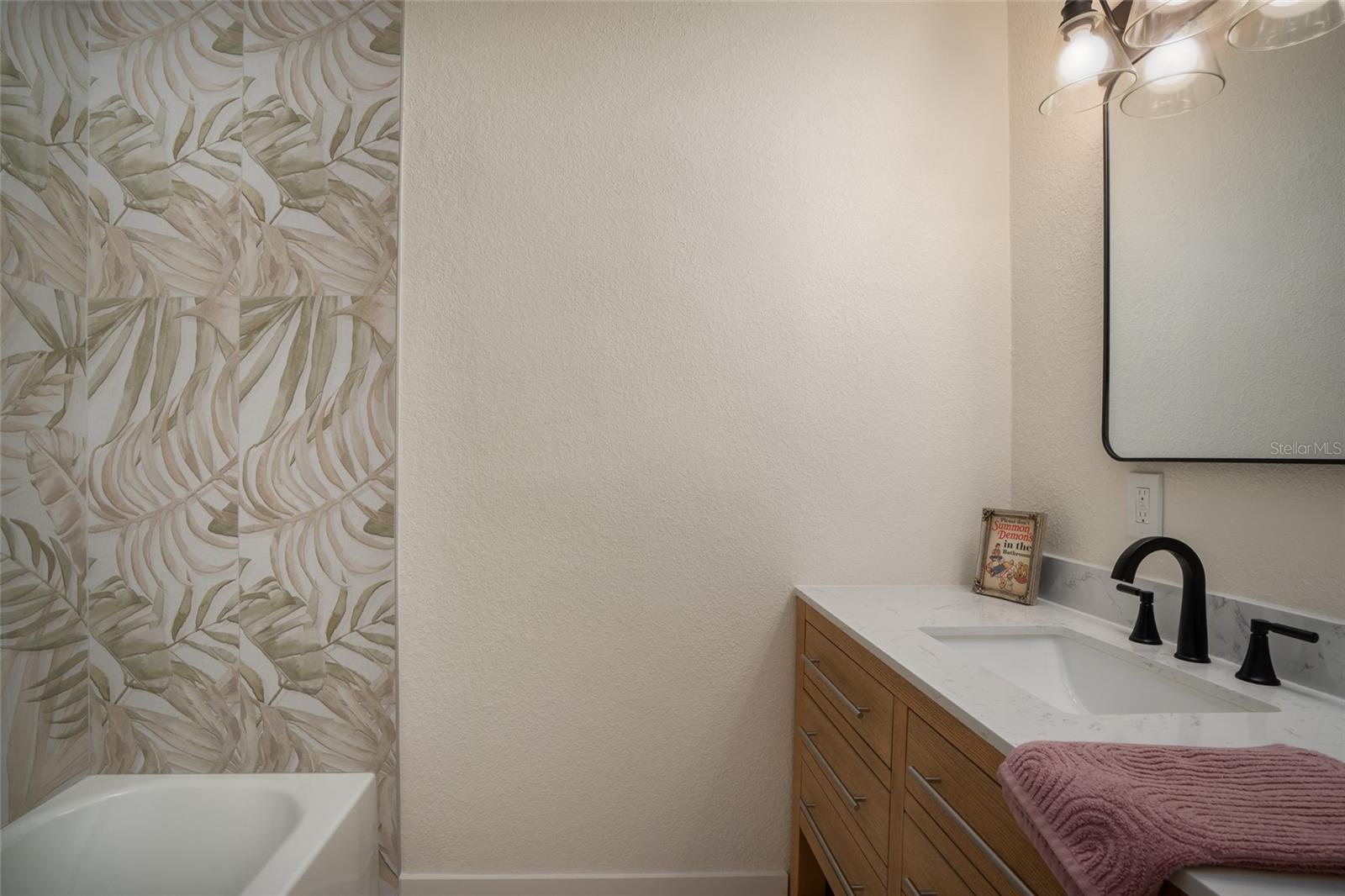 Bath 1 off the living room for guest use