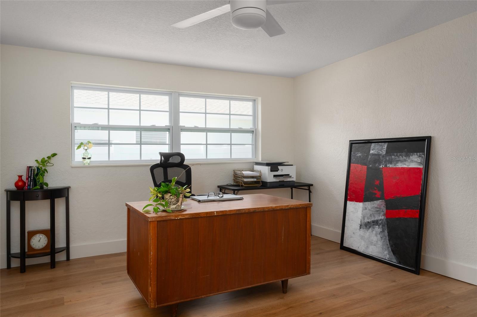 Bedroom 4/Home office with a pool view