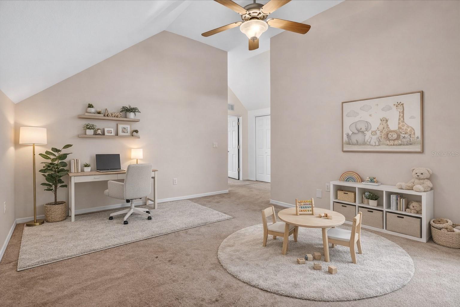 upstairs loft virtual staging