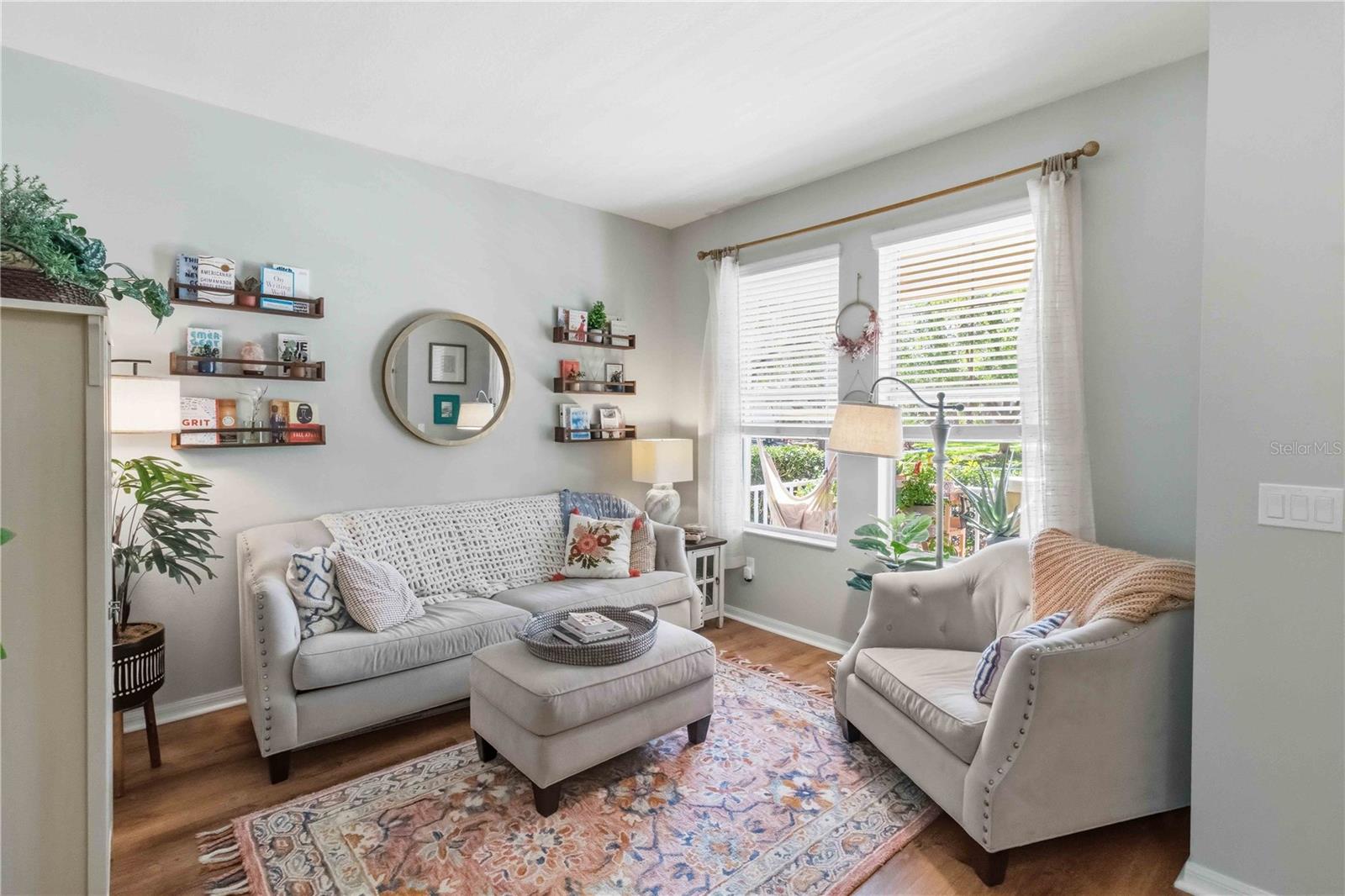 Flex space at front of home