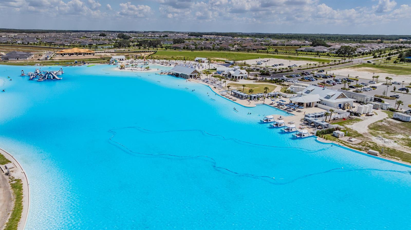 15 acres, worlds largest lagoon!