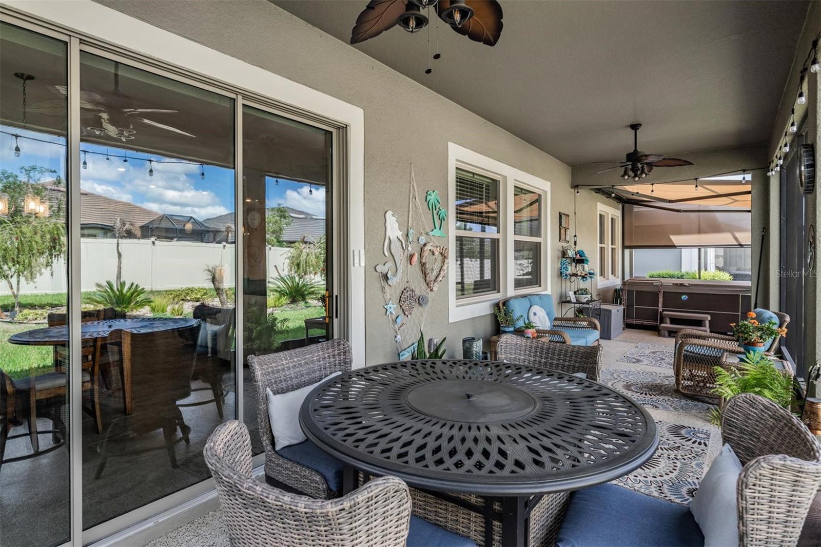 Extended & covered lanai. Hot tub is included!