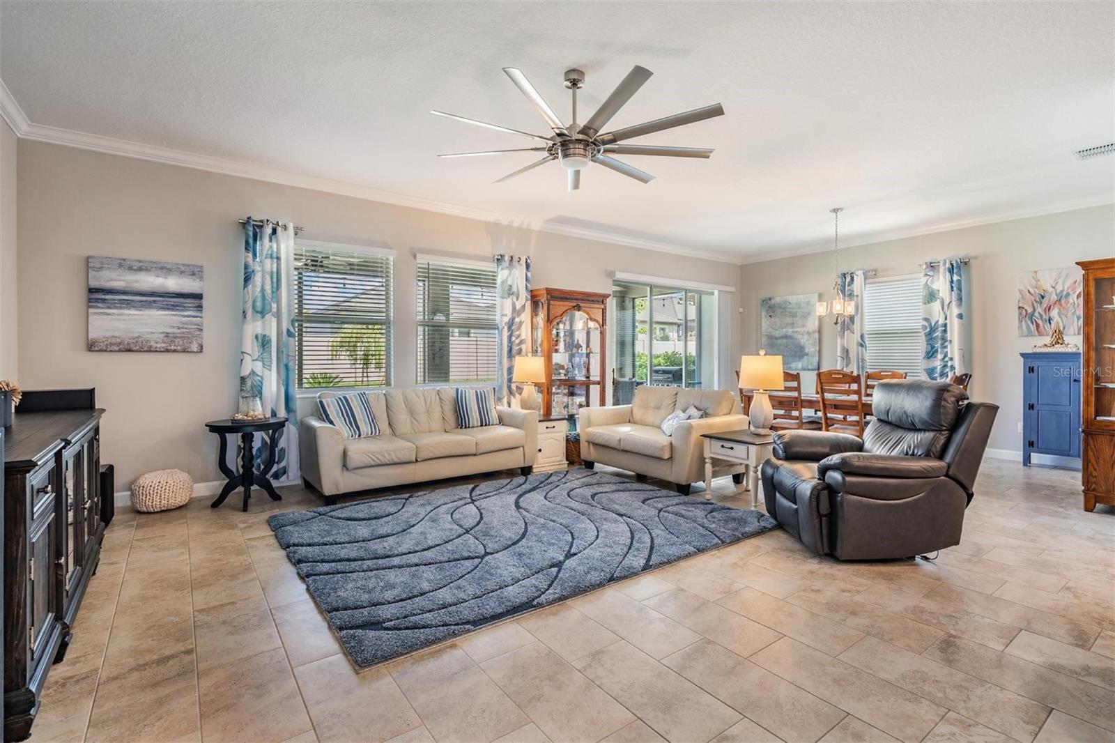 Spacious family room