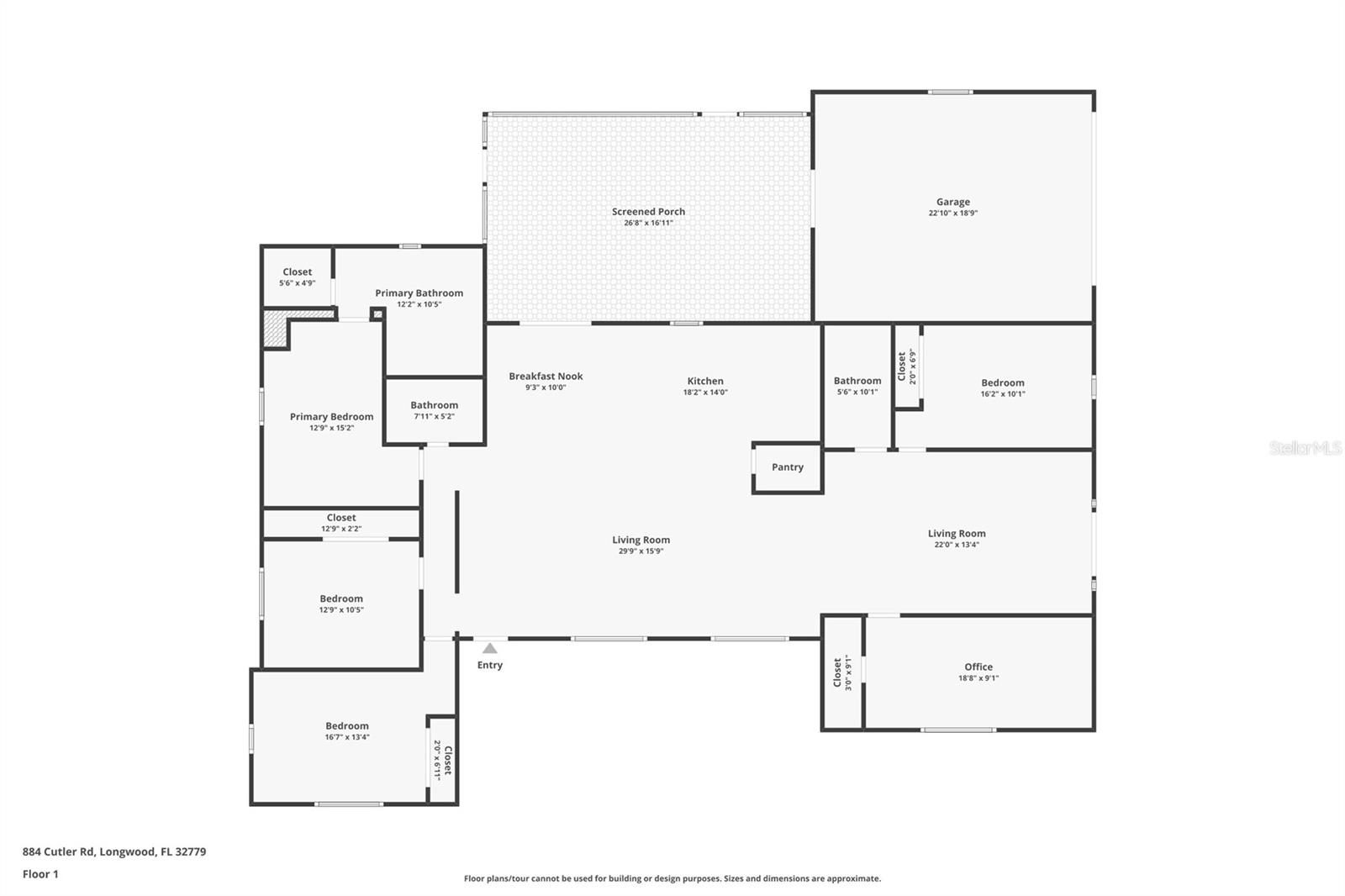884 CUTLER RD, LONGWOOD, FL, 32779