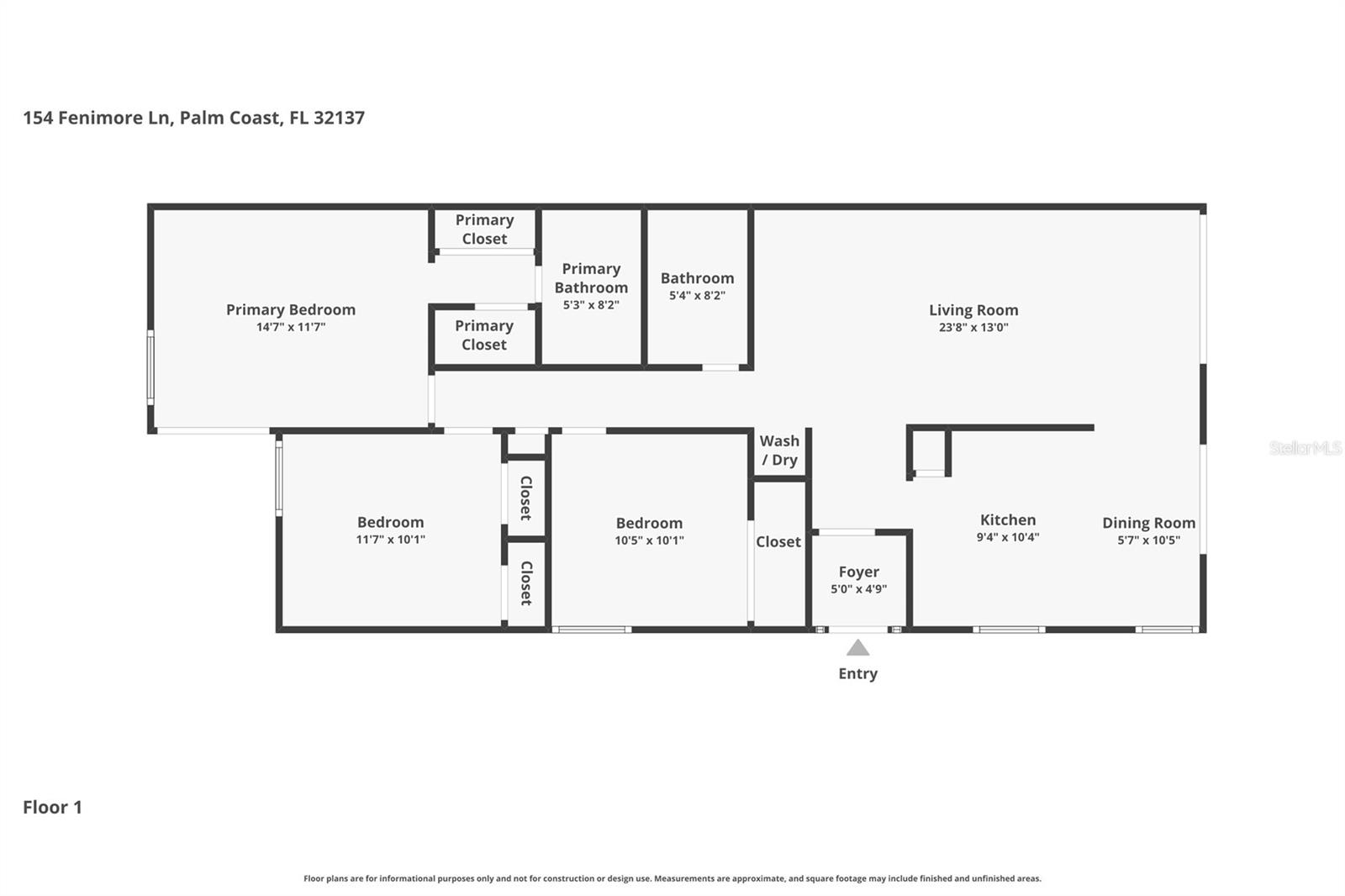 154 FENIMORE LN #A, PALM COAST, FL, 32137