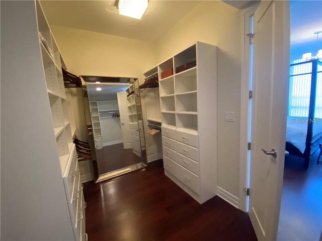 Master walk in closet
