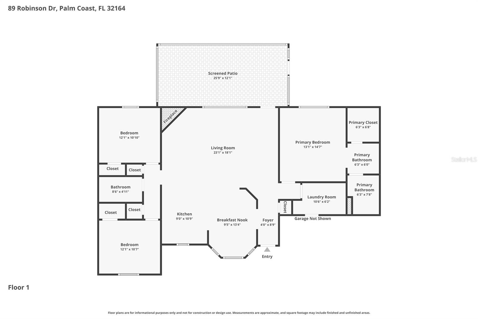 89 ROBINSON DR, PALM COAST, FL, 32164