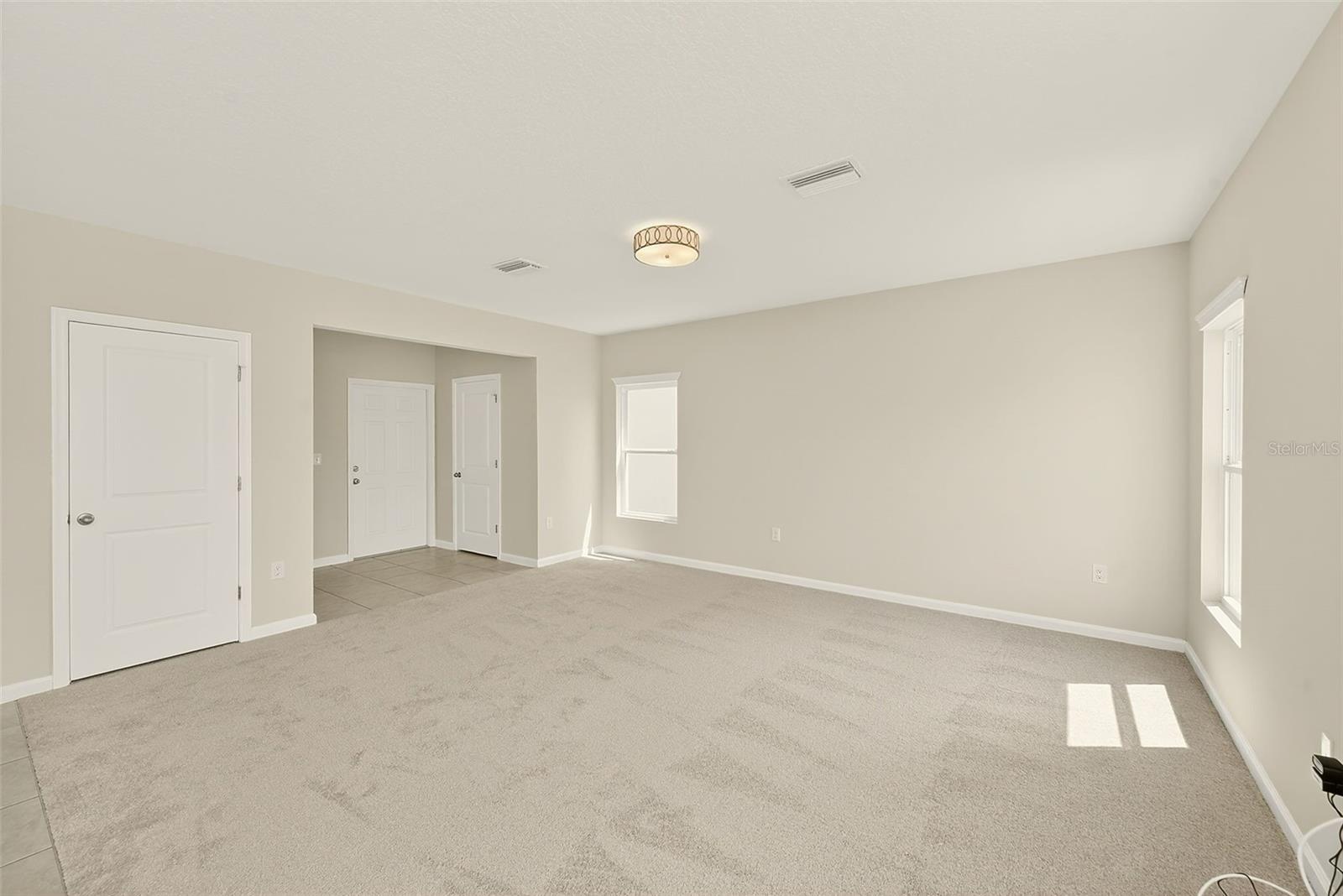 GREAT ROOM WITH NEW CARPET