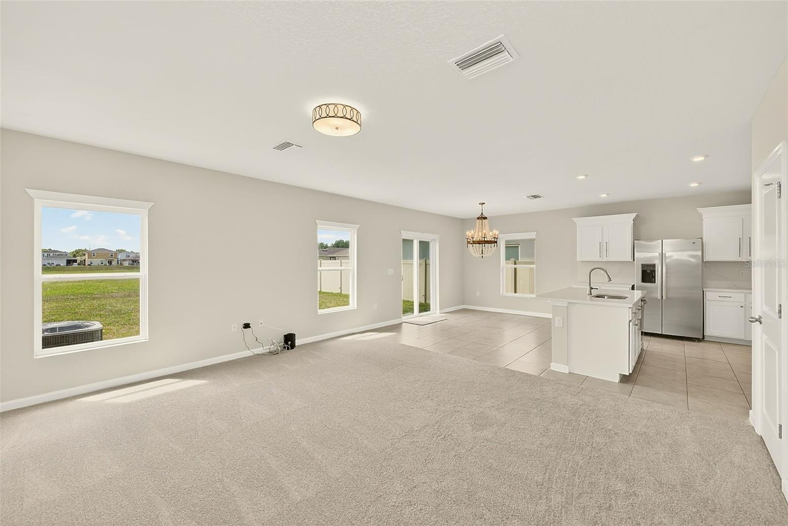 GREAT ROOM TO KITCHEN & DINING