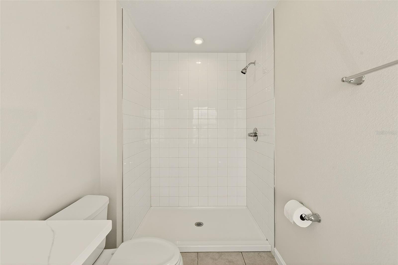 MASTER BATH WITH QUARTZ COUNTERS & SPACIOUS SHOWER