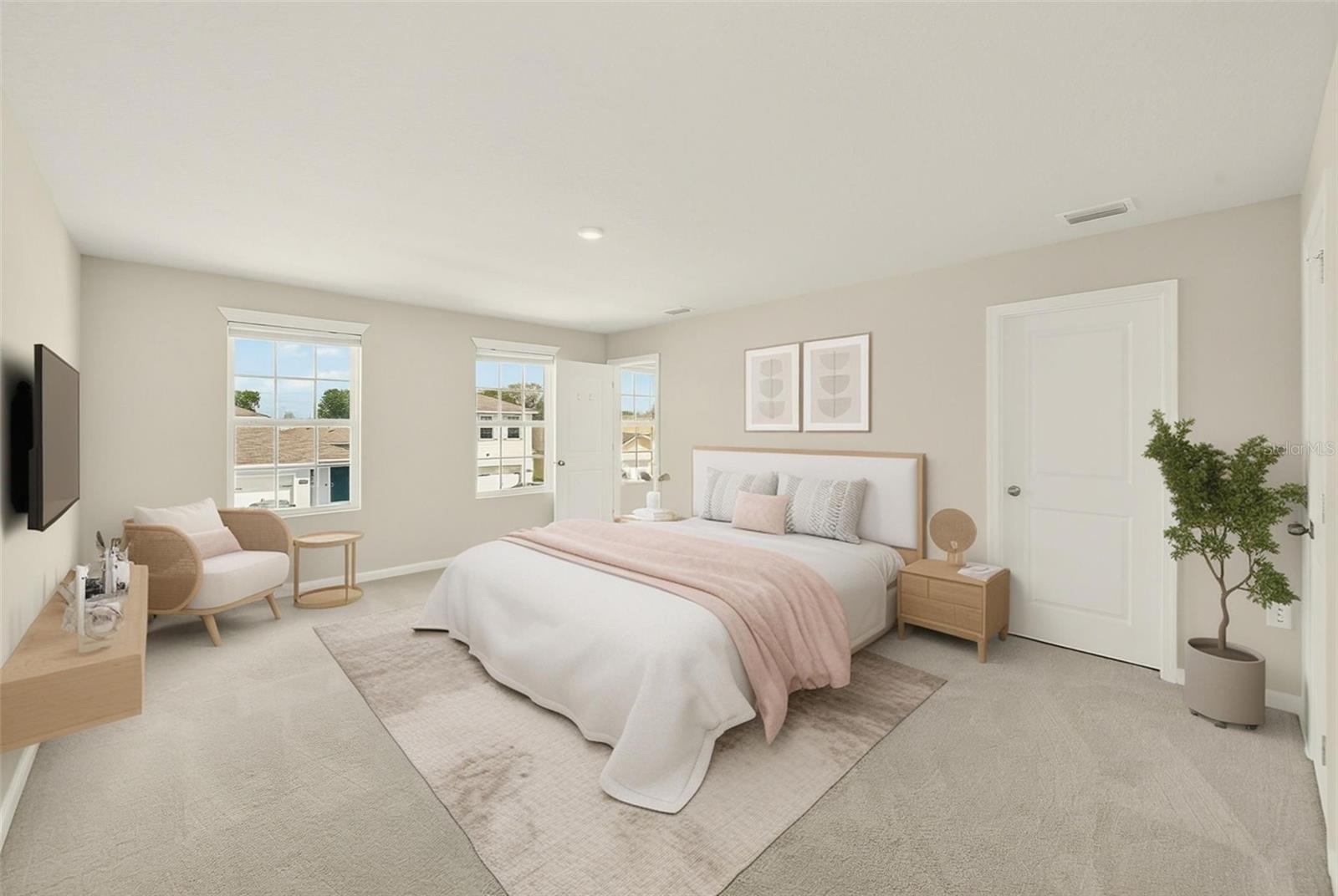 MASTER SUITE STAGED